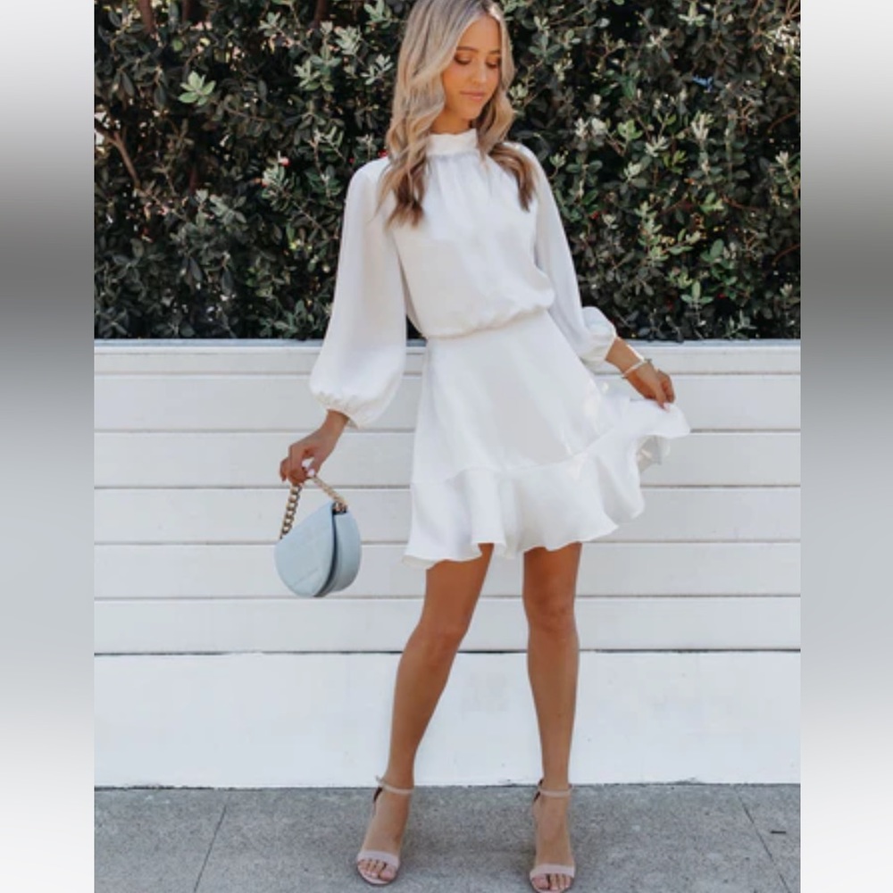 Vici Textured Satin Dress